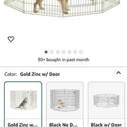 Gold Dog Play Pen 36" Height