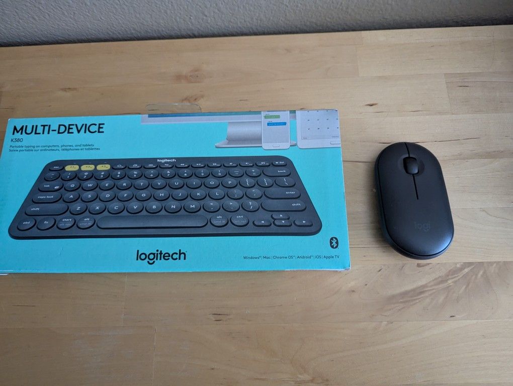 (Read) logitech wireless k380 keyboard or pebble mouse
