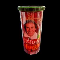 Elf Christmas Travel Cup Smiling My Favorite Red Green Straw Will Ferrell Gift