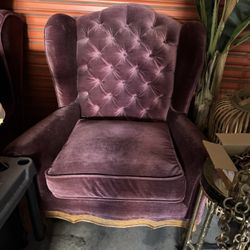 Two Matching Wingback Chairs 