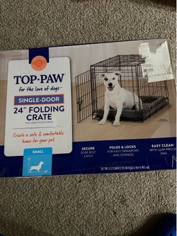 Top Paw Single Door Folding Crate (24 inch)