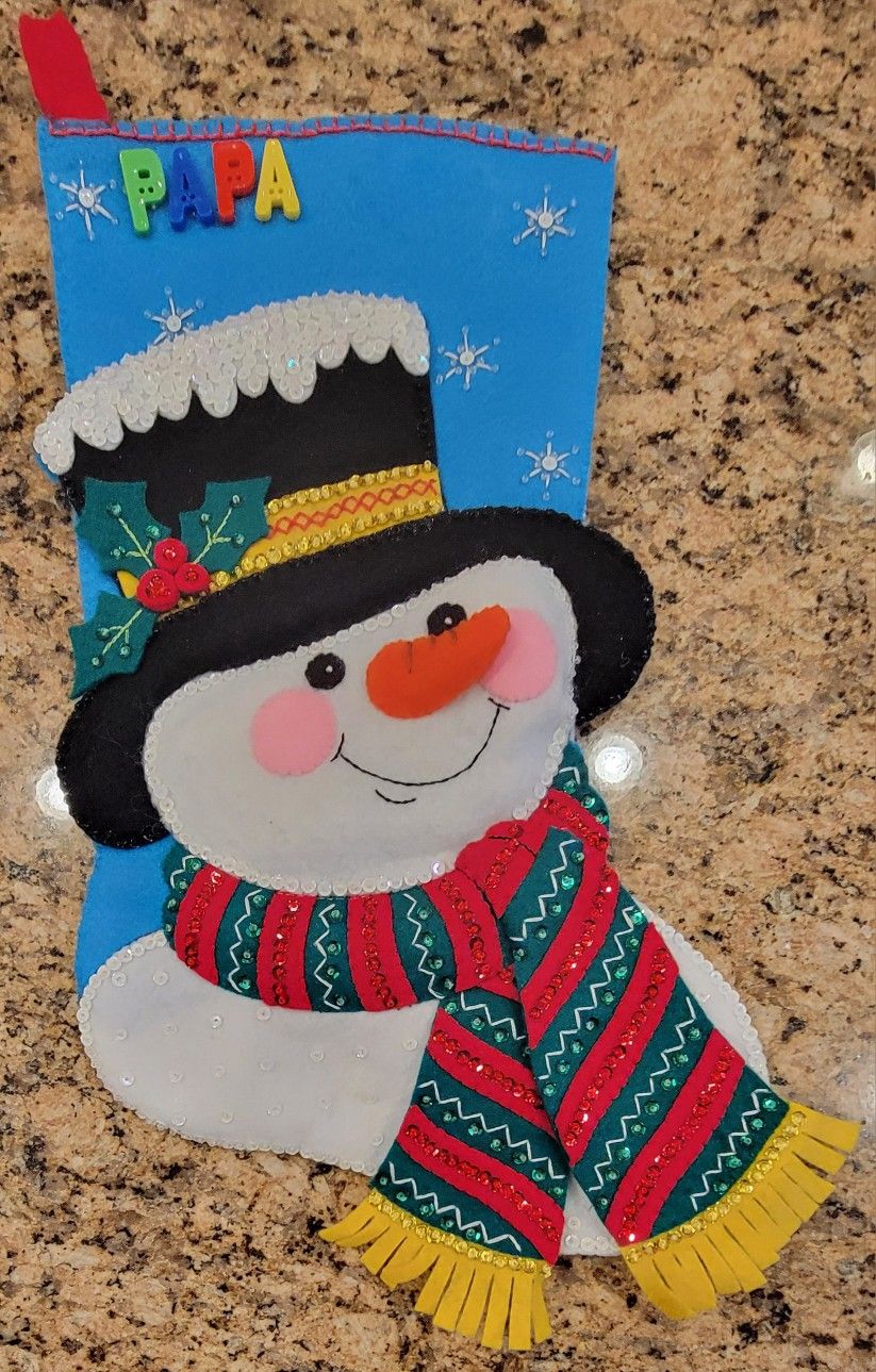 Christmas Stocking – Hand-made - Papa / Dad / Daddy
