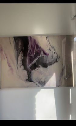Purple Amethyst Marble Wall Art