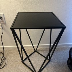 Black Modern Side Table 