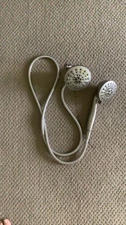 Delta brushed nickel Shower Head with Handheld