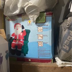 Santa Outdoor Decorating 