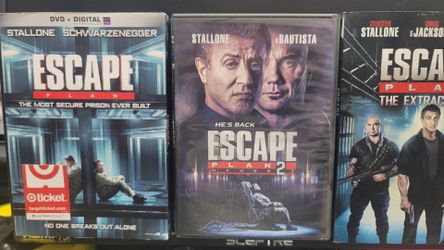 3 movies Escape Plan DVD
