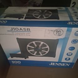 Jensen 10" Sub Woofer With Built In Amplifier Brand New In The Box
