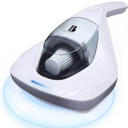 Handheld Allergen Vacuum Cleaner UV Bed Vacuum, Mattress Vacuum Cleaner, Large Pulsating Pad, True HEPA Filter, Removes Dander, Hair, Dust, Pollen, fo
