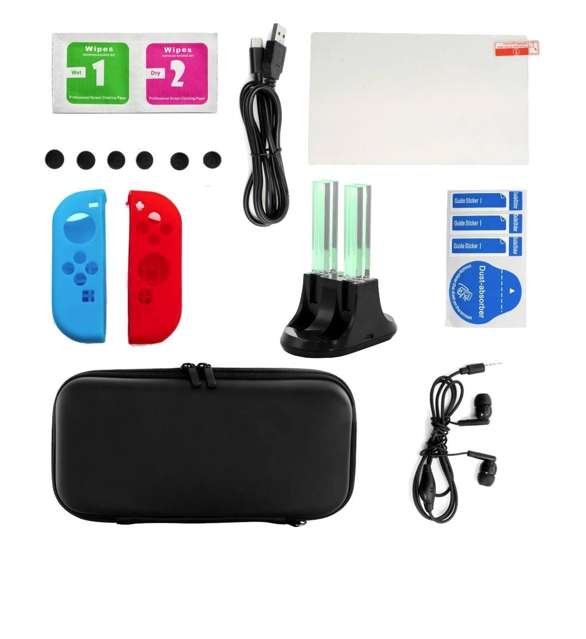 GameFitz 14 in 1 Accessories Kit for Nintendo Switch