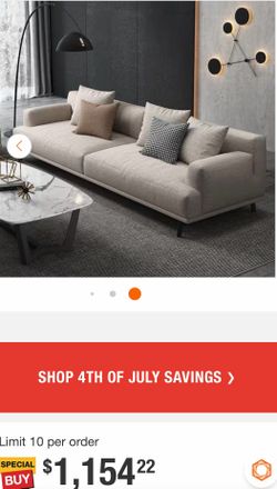 THE RIGHT PATH 82.67" Elegant and modern sofa