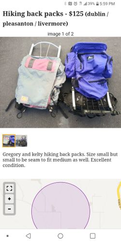 Hiking back packs
