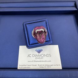 Ring Tongues 10k Diamonds 