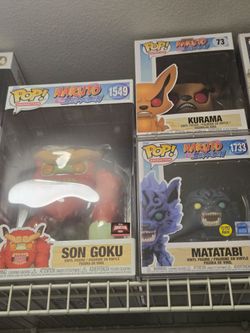 Matatabi, kurama and son goku naruto funko