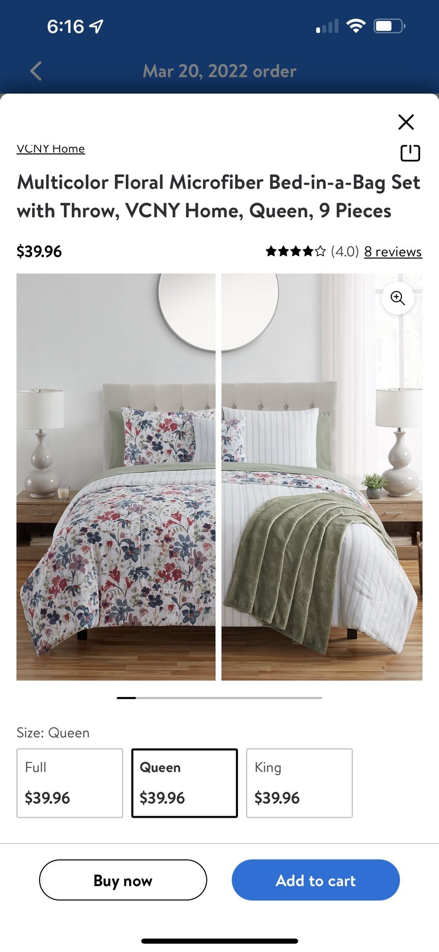 VCNY Home Bed in Bag Set