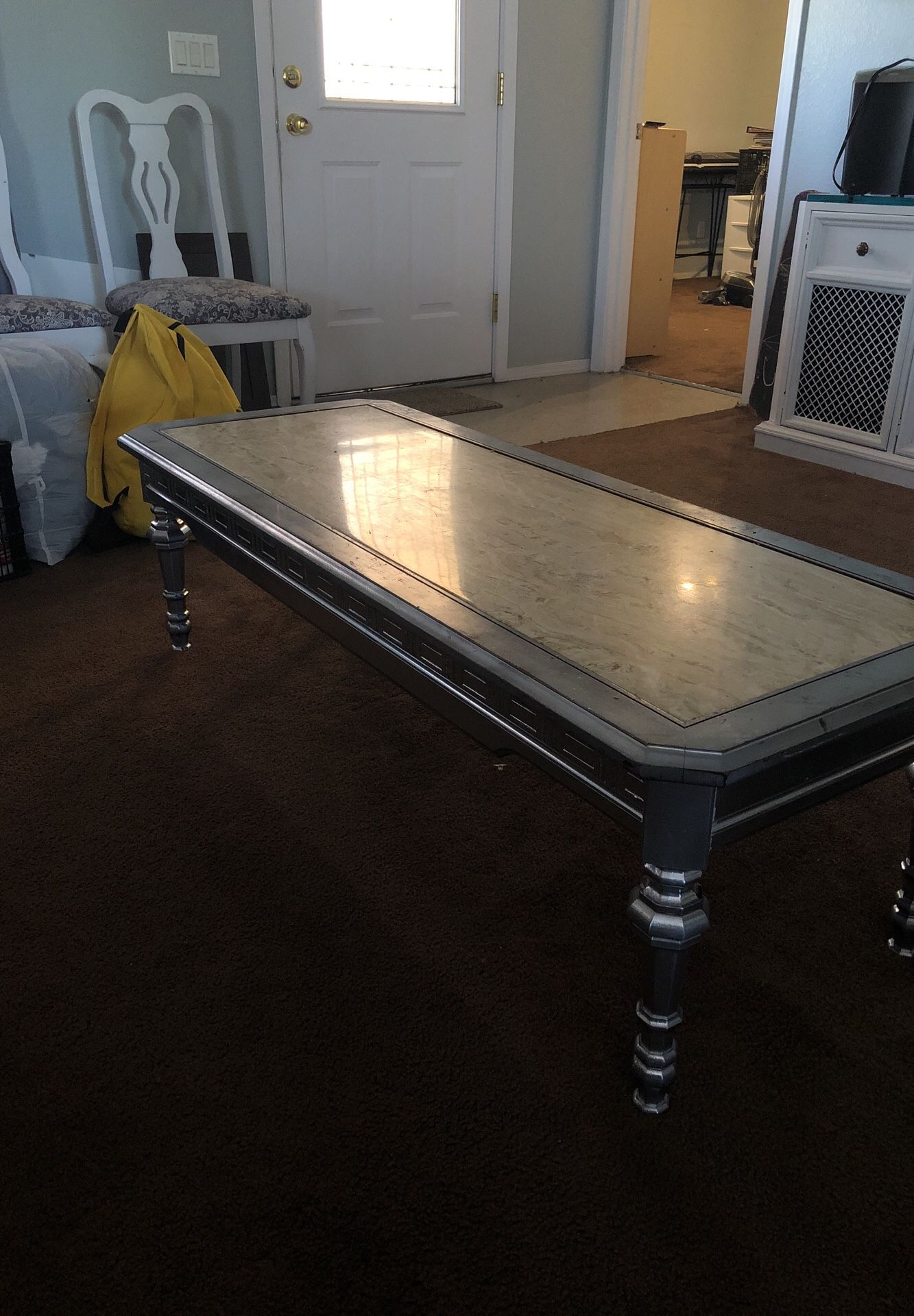 Coffee table ( marble top)