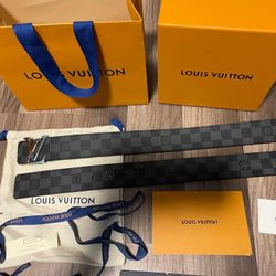 Graphite Damier Belttt