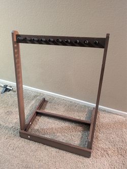 Wooden Guitar Stand Rack for 9 Guitars