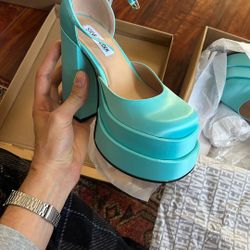 Steve Madden Blue Platform Heels 