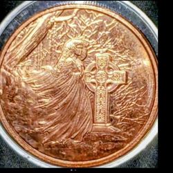 Very Unique Celtic Banshee 1oz Fine Copper Rounds