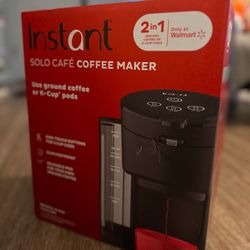 Instant 2 in 1 Coffee Maker Pods + Grounds