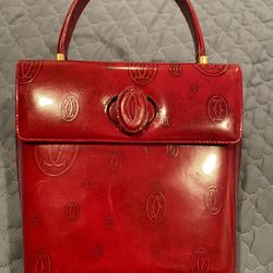         Auth Cartier Red Vintage Hand Bag  $700  O.B.O
