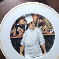 Guy Buffet  Collection Eschenbach Porcelain Salad/Dessert Plates The Cabaret Suite", Signed