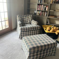 Free Chair With Ottoman 