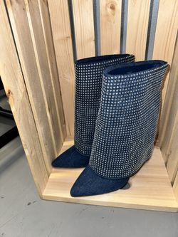 Bling Denim Boots