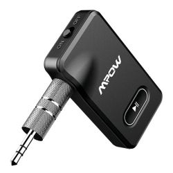 Bluetooth Receiver For Car,  Adapter 5.0 For Wired Speakers Home Stereo Headphone  Music Streaming Stereo 15 Hour Battery  Easy Control Built-in Micro