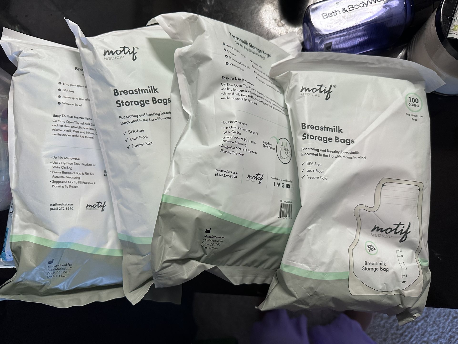 Free breastmilk storage bags-New unopened