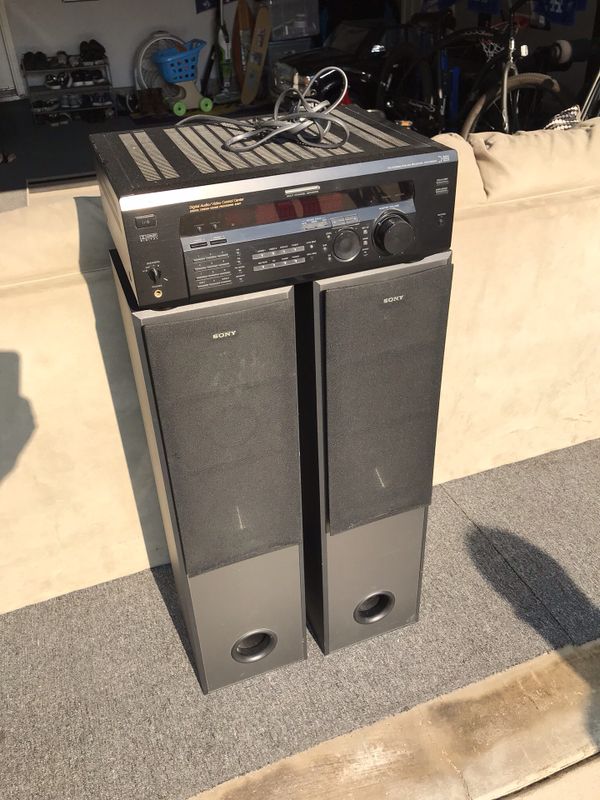 Sony Stereo Receiver w/ Tower Speakers for Sale in Corona, CA OfferUp