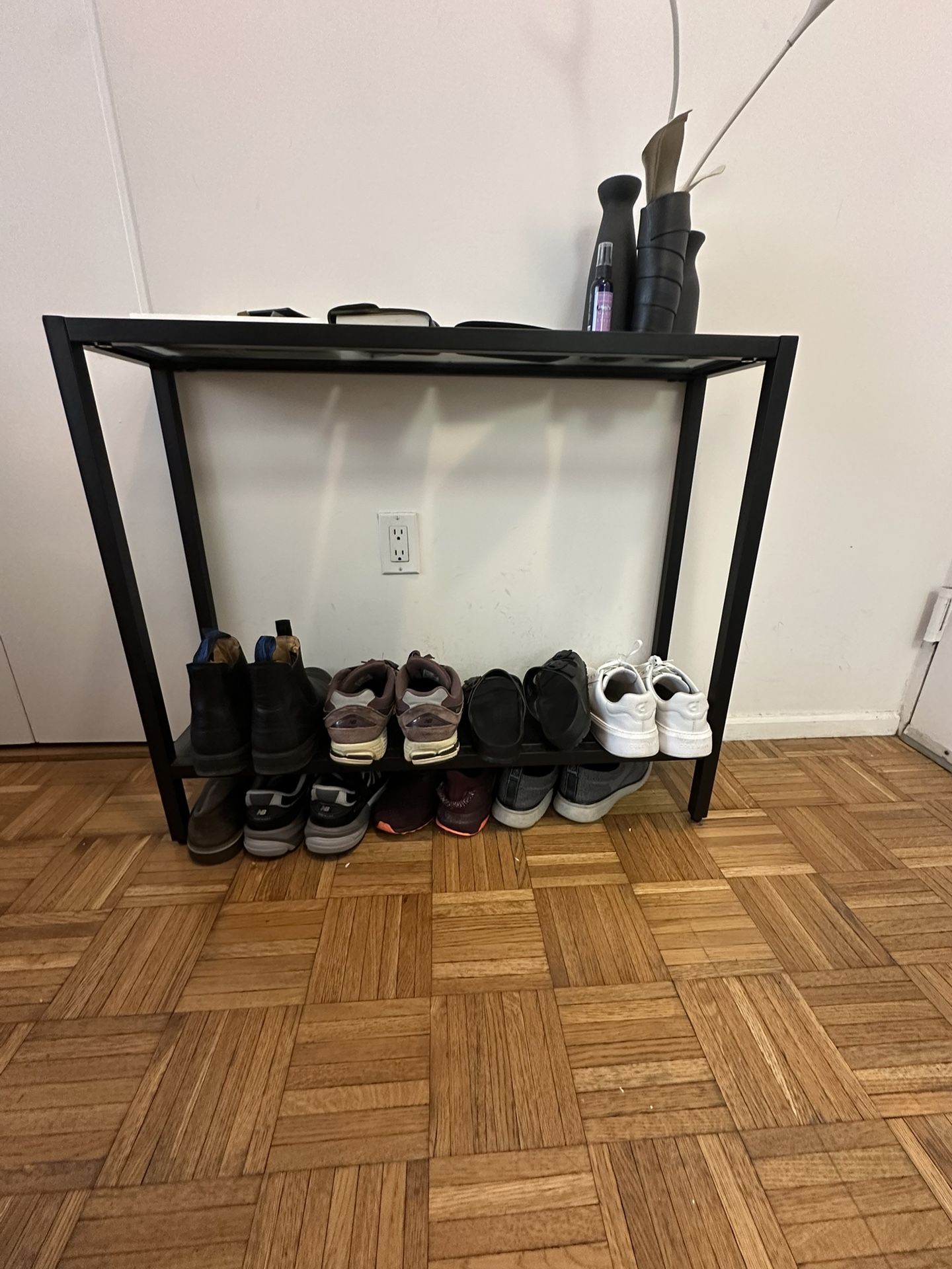 Glass Top Console Table (36" W x 30" H x 10" D)