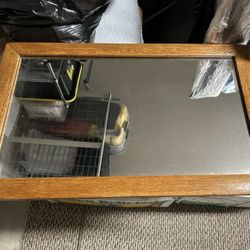 Antique Oak Mirror