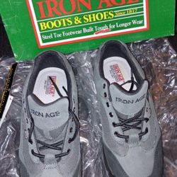 Iron Age Steel Toes Shoes *Size 9 Men's Wide - *NEW IN BOX*