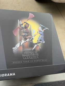 SideShow Star Wars Ahsoka Tano vs Darth Maul Diorama