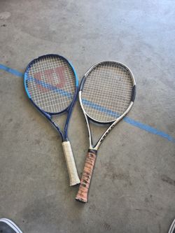 Two Used Tennis Rackets