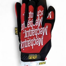 Black and red mechanical gloves! 🧤