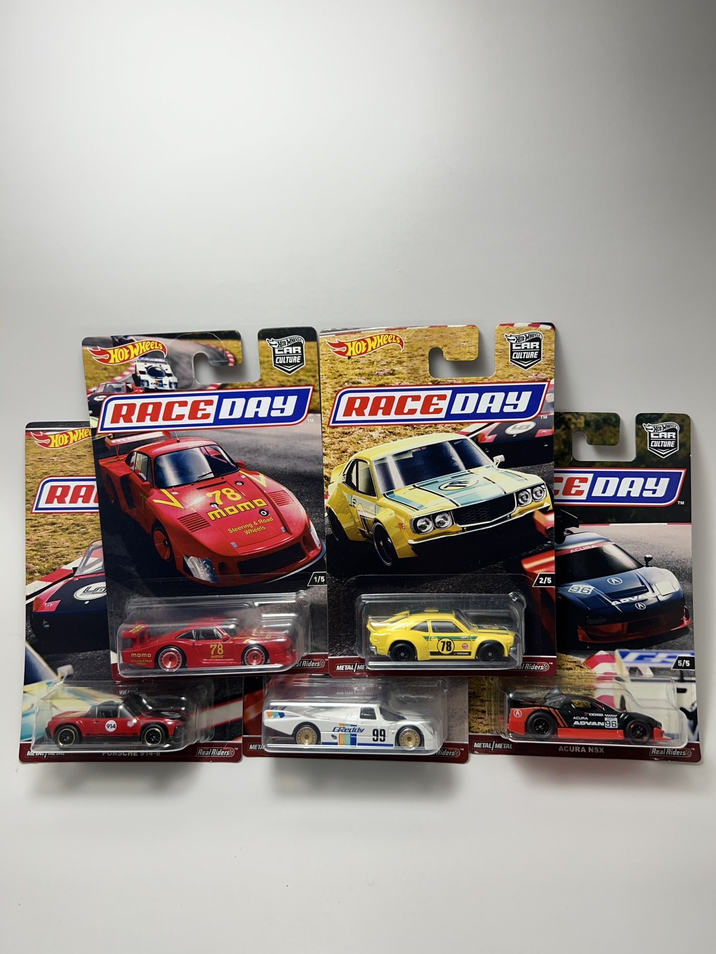 2016 Hot Wheels - RACE DAY (Car Culture) Complete Set Of 5