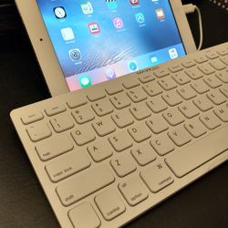 iPad mini  2012 with an external keyboard 
