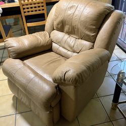 Leather Recliner Rocking Chair