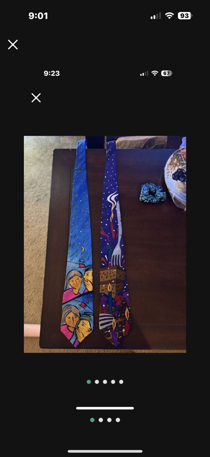 Vintage Set of 2 Apple Corporation ‘The Beatles’ 1991 100%Silk Ties- Do You Want to Knowna a Secret - for Beatles song released 1963 & Birthday f
