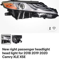 $60 Brand New.. Box Never Opened!! Headlight Right For 2018 2019 2020 Toyota Camry SE Passenger Side Led Headlamp