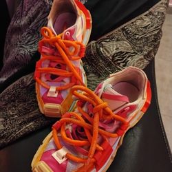 Dolce & Gabbana Size 38 SPACE Sneakers - Multicolor
