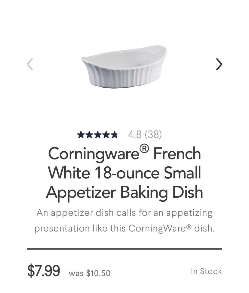 CorningWare French White Baking Dish (Set of 4)