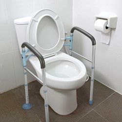 OasisSpace Stand Alone Toilet Safety Rail - Heavy Duty MedicalOasisSpace Stand Alone Toilet Safety Rail - Heavy Duty Medical