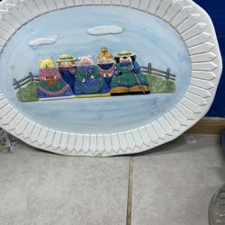 ($10)Large Ceramic Platter 