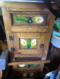 Night stands and mirror frame