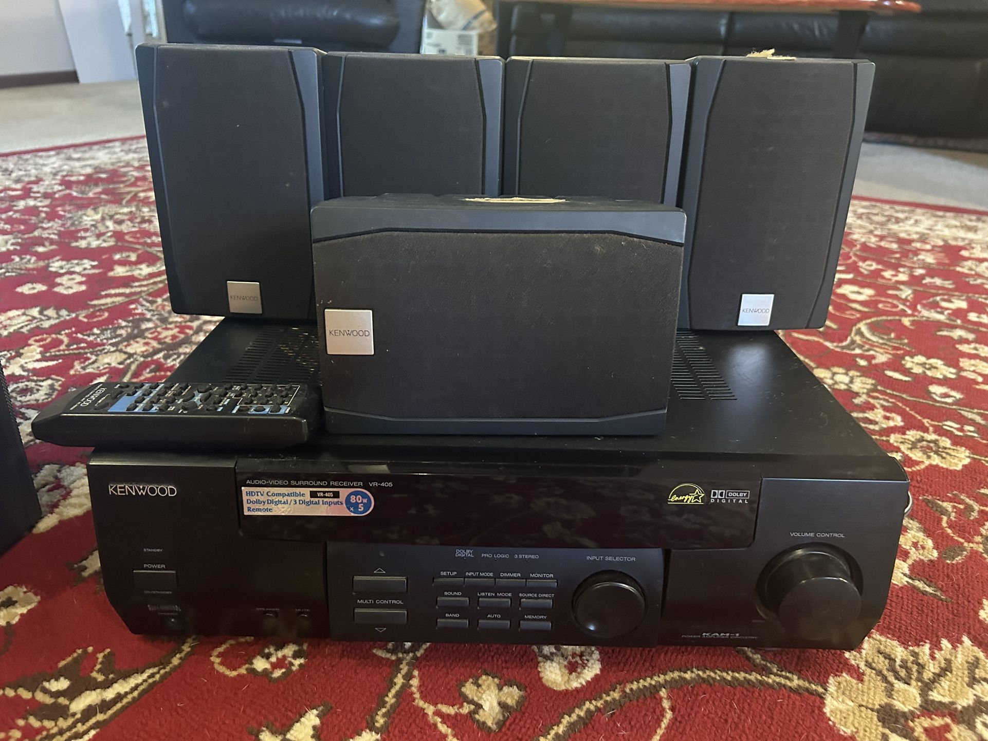 Kenwood Amplifier/Receiver w/surround Speakers