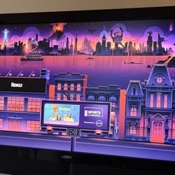 TV 40” + Roku Stick and Remote 